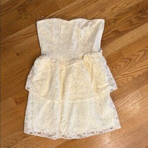 Altar'd State Ivory Lace Dress L- see photos with measurements
